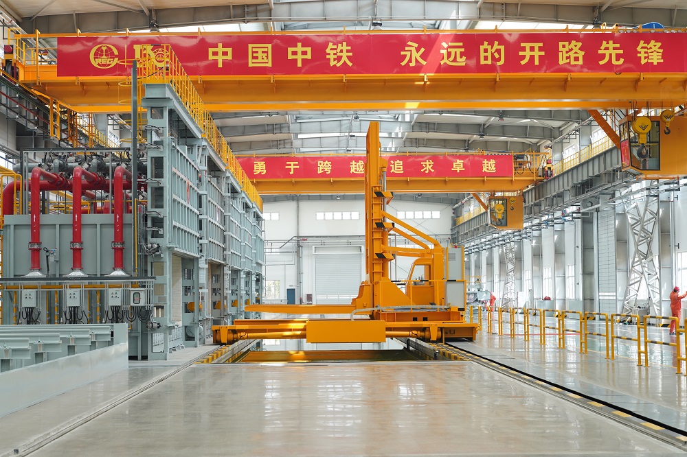 China pure steel frog production line put into operation in CRSBG